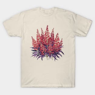 Queen Victoria lobelia, Watercolor Botanical T-Shirt